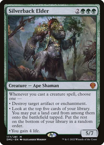 Silverback Elder, Magic card DMU 177 — Dominaria United set