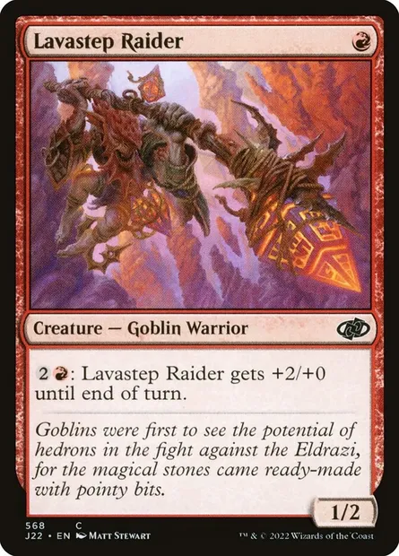 Lavastep Raider, Magic card J22 568 — Jumpstart 2022 set