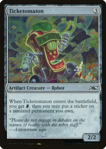 Ticketomaton, carte Magic UNF 481 — extension Unfinity