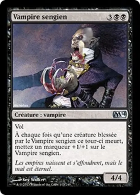 Vampire sengien, carte Magic M14 113 — extension Magic 2014
