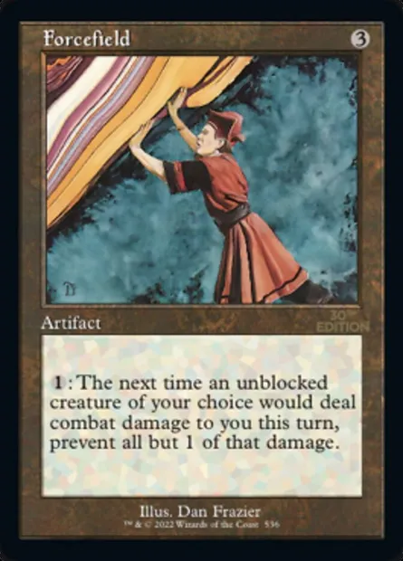 Forcefield, Magic card 30A 536 — 30th Anniversary Edition set