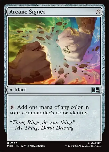 Arcane Signet, Magic card MSC 192 — Marvel Super Heroes Commander set