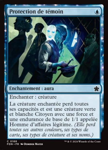 Protection de témoin, carte Magic FDN 168 — extension Foundations