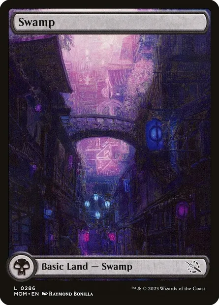 Swamp, Magic card MOM 286 — March of the Machine set