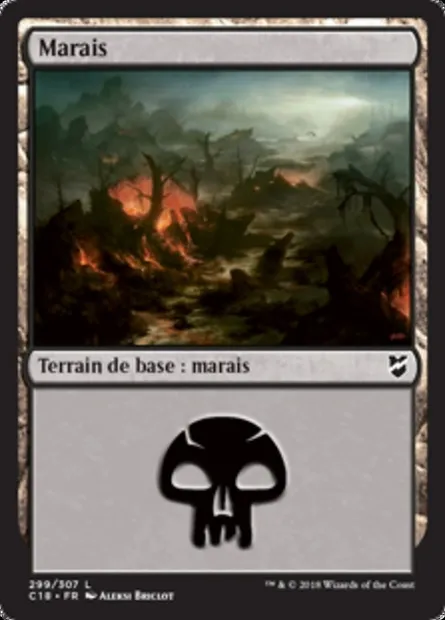 Marais, carte Magic C18 299 — extension Commander 2018