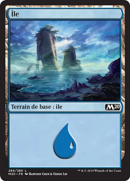 Île, carte Magic M20 266 — extension Core Set 2020