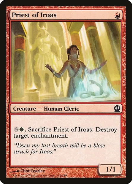 Priest of Iroas, Magic card THS 134 — Theros set