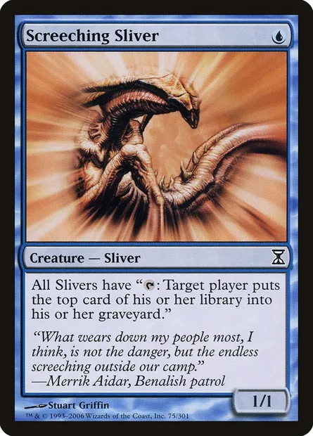 Screeching Sliver, Magic card TSP 75 — Time Spiral set