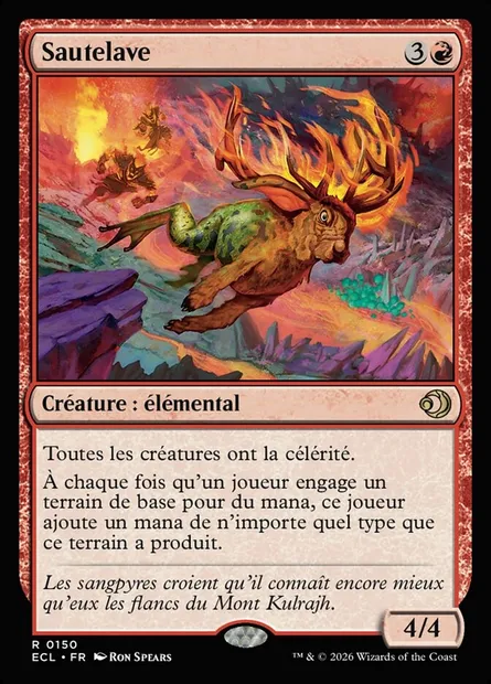 Sautelave, carte Magic ECL 150 — extension Lorwyn Eclipsed