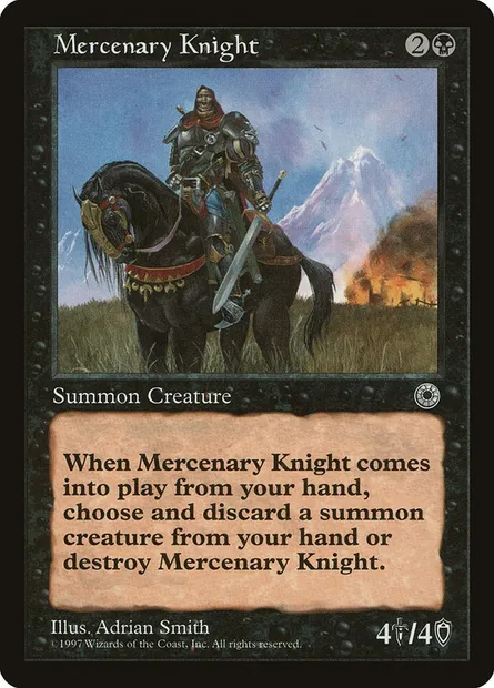 Mercenary Knight, Magic card POR 99 — Portal set