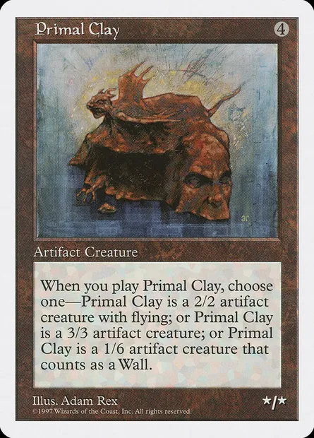 Primal Clay, Magic card 5ED 395 — Fifth Edition set