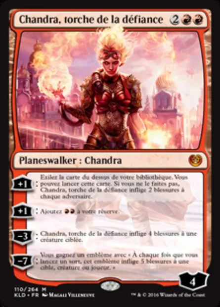 Chandra, torche de la défiance, carte Magic KLD 110 — extension Kaladesh