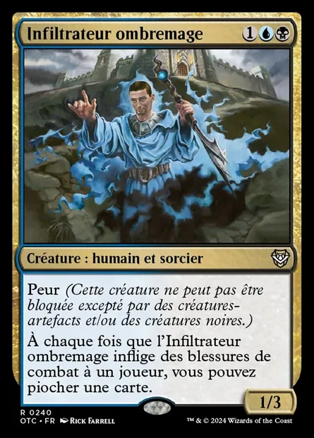 Infiltrateur ombremage, carte Magic OTC 240 — extension Outlaws of Thunder Junction Commander