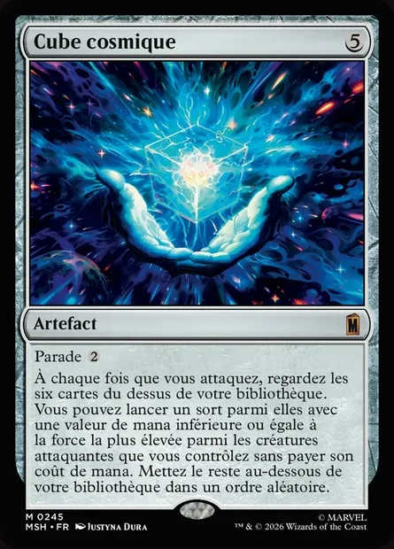 Cube cosmique, carte Magic MSH 245 — extension Marvel Super Heroes