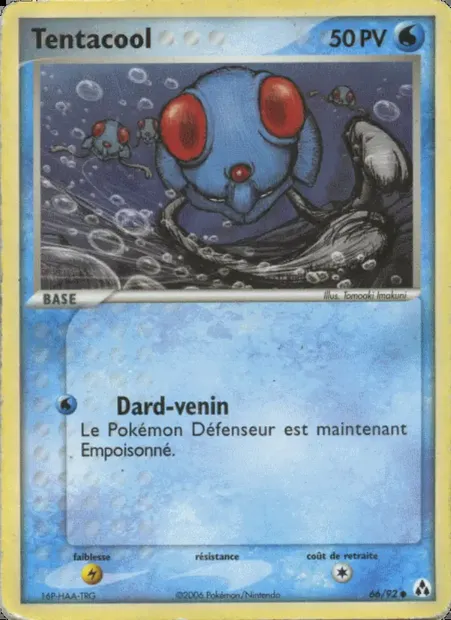 Tentacool, carte Pokémon LM 66 — extension EX Créateurs de légendes