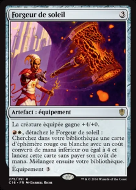 Forgeur de soleil, carte Magic C16 275 — extension Commander 2016