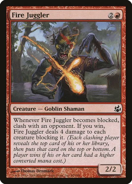 Fire Juggler, Magic card MOR 90 — Morningtide set