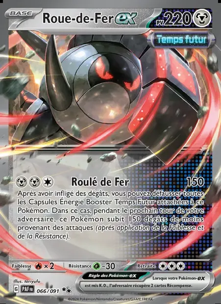 Roue-de-Fer-ex, carte Pokémon PAF 066 — extension Destinées de Paldea