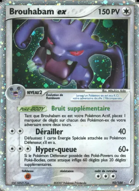 Brouhabam ex, carte Pokémon CG 92 — extension EX Gardiens de Cristal