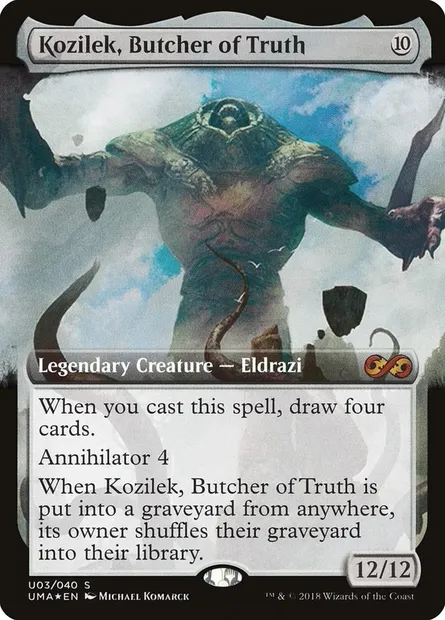 Kozilek, Boucher de la Vérité, carte Magic PUMA U3 — extension Ultimate Box Topper