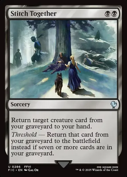 Stitch Together, Magic card FIC 286 — Final Fantasy Commander set