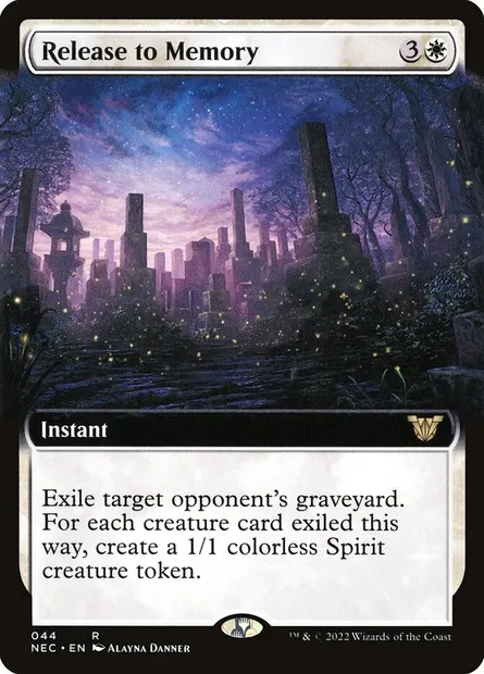 Release to Memory, Magic card NEC 44 — Neon Dynasty Commander set