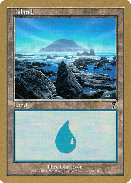 Île, carte Magic WC02 rl334 — extension World Championship Decks 2002