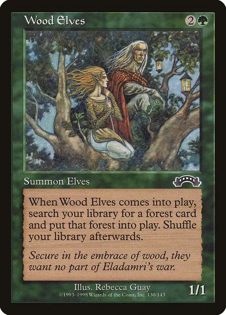 Wood Elves, Magic card EXO 130 — Exodus set