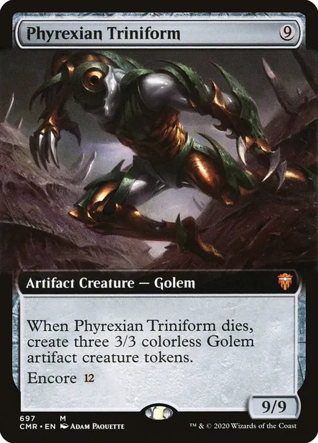 Phyrexian Triniform, Magic card CMR 697 — Commander Legends set