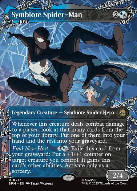 Symbiote Spider-Man, Magic card SPM 217 — Marvel's Spider-Man set