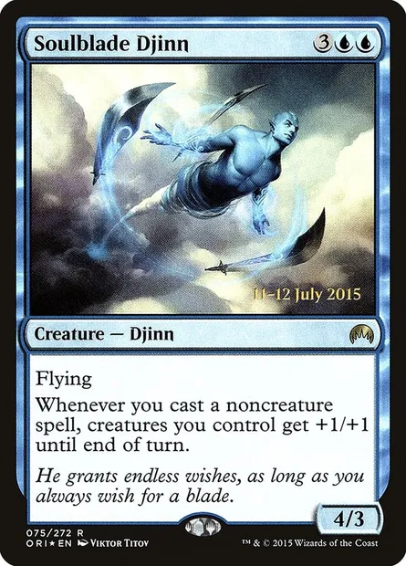 Soulblade Djinn, Magic card PORI 75s — Magic Origins Promos set