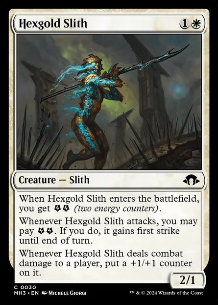 Hexgold Slith, Magic card MH3 30 — Modern Horizons 3 set