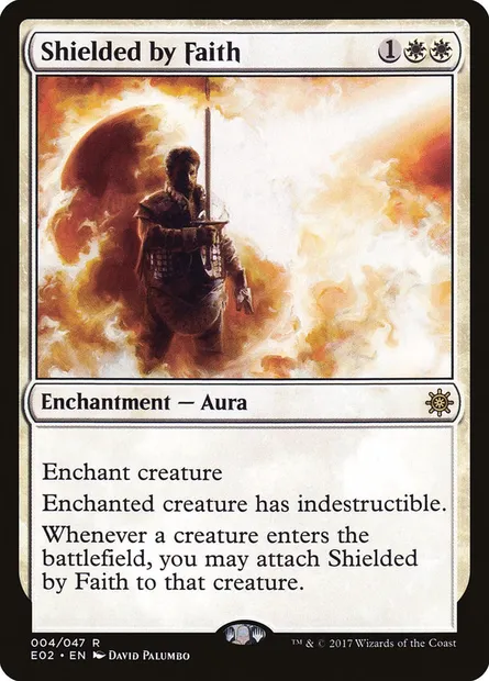 Shielded by Faith, Magic card E02 4 — Explorers of Ixalan set
