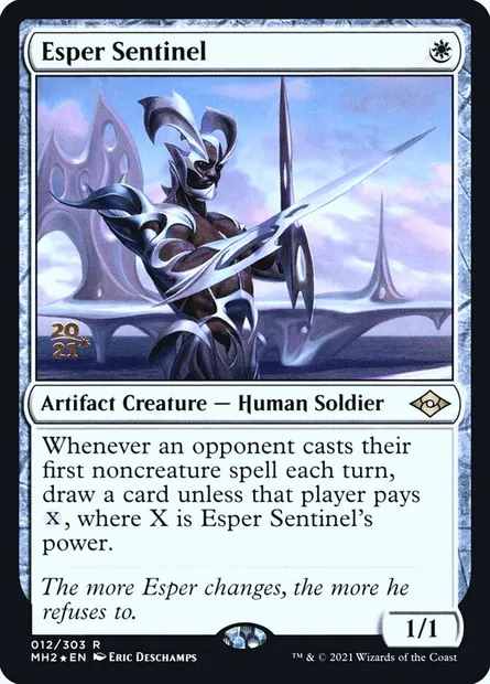 Sentinelle d'Esper, carte Magic PMH2 12s — extension Modern Horizons 2 Promos