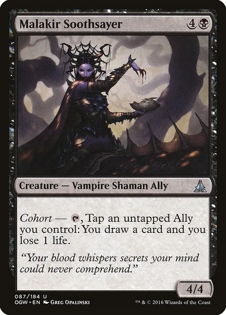 Malakir Soothsayer, Magic card OGW 87 — Oath of the Gatewatch set