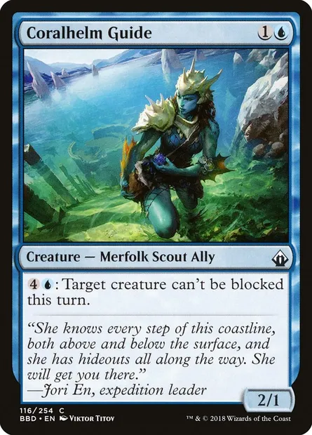 Guide de Casque de corail, carte Magic BBD 116 — extension Battlebond