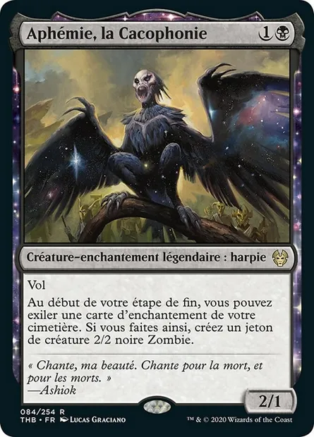 Aphémie, la Cacophonie, carte Magic THB 84 — extension Theros Beyond Death