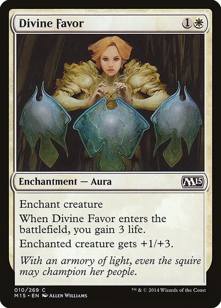 Divine Favor, Magic card M15 10 — Magic 2015 set