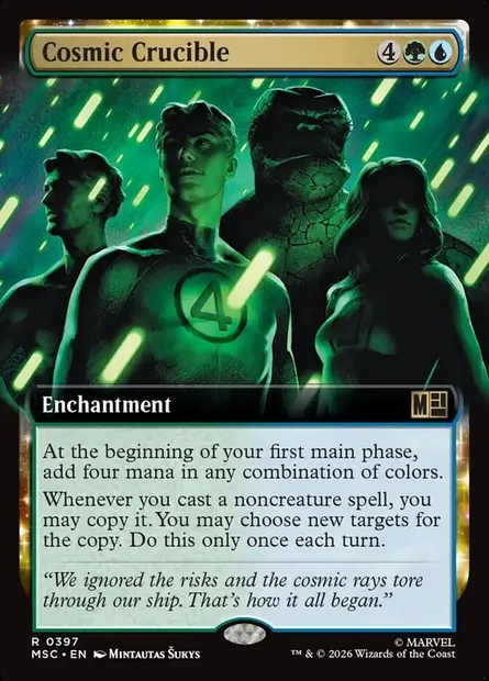Cosmic Crucible, Magic card MSC 397 — Marvel Super Heroes Commander set