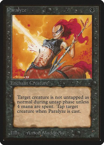 Paralyze, Magic card LEB 120 — Limited Edition Beta set