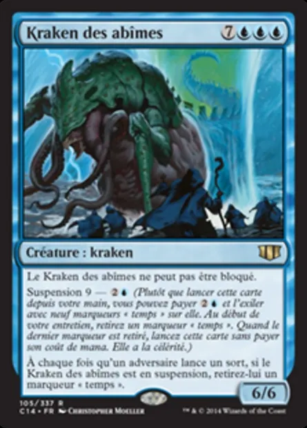 Kraken des abîmes, carte Magic C14 105 — extension Commander 2014