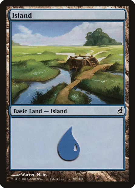 Island, Magic card LRW 286 — Lorwyn set