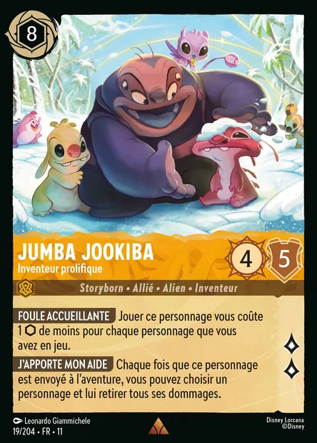 Jumba Jookiba - Inventeur prolifique, carte Disney Lorcana CH11-019 — extension Givresort