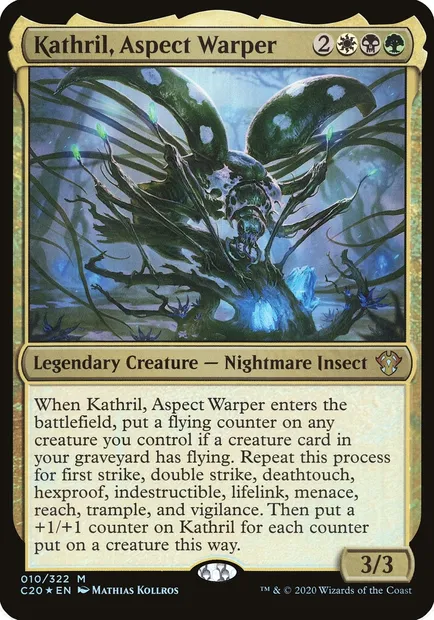 Kathril, Aspect Warper, Magic card OC20 10 — Commander 2020 Oversized set