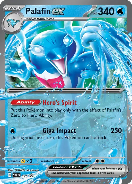 Palafin ex, Pokémon card PR-SV 126 — SVP Black Star Promos set
