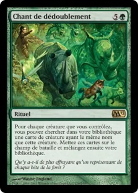 Chant de dédoublement, carte Magic M12 170 — extension Magic 2012