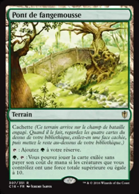 Pont de fangemousse, carte Magic C16 307 — extension Commander 2016