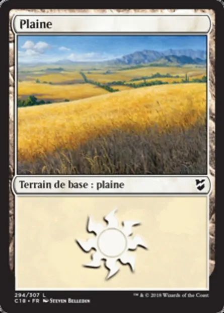 Plaine, carte Magic C18 294 — extension Commander 2018