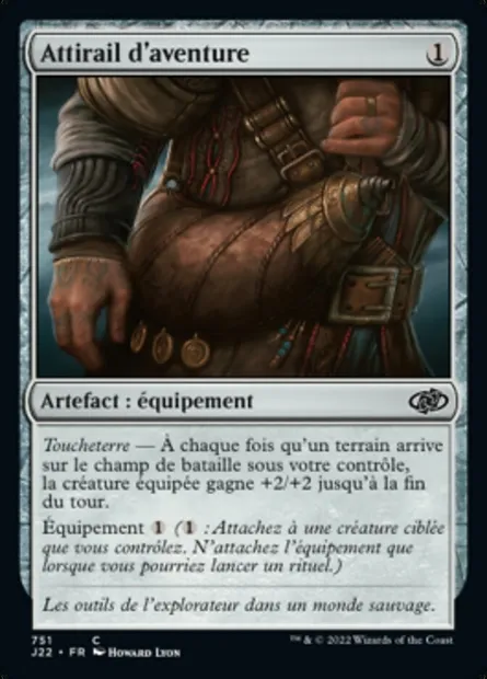 Attirail d'aventure, carte Magic J22 751 — extension Jumpstart 2022