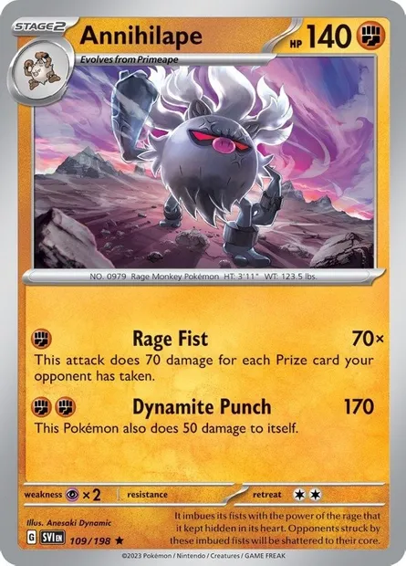 Annihilape, Pokémon card TDX 109-2 — Theme Deck & Blisters Exclusives set